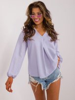 Hurt Jasnoniebieska bluzka z dekoltem V SUBLEVEL 