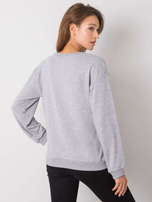 Szara melanżowa bluza damska Drew RUE PARIS