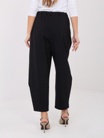 Czarne damskie spodnie z nogawką 7/8 RUE PARIS