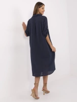 Navy shirt dress for summer OCH BELLA.