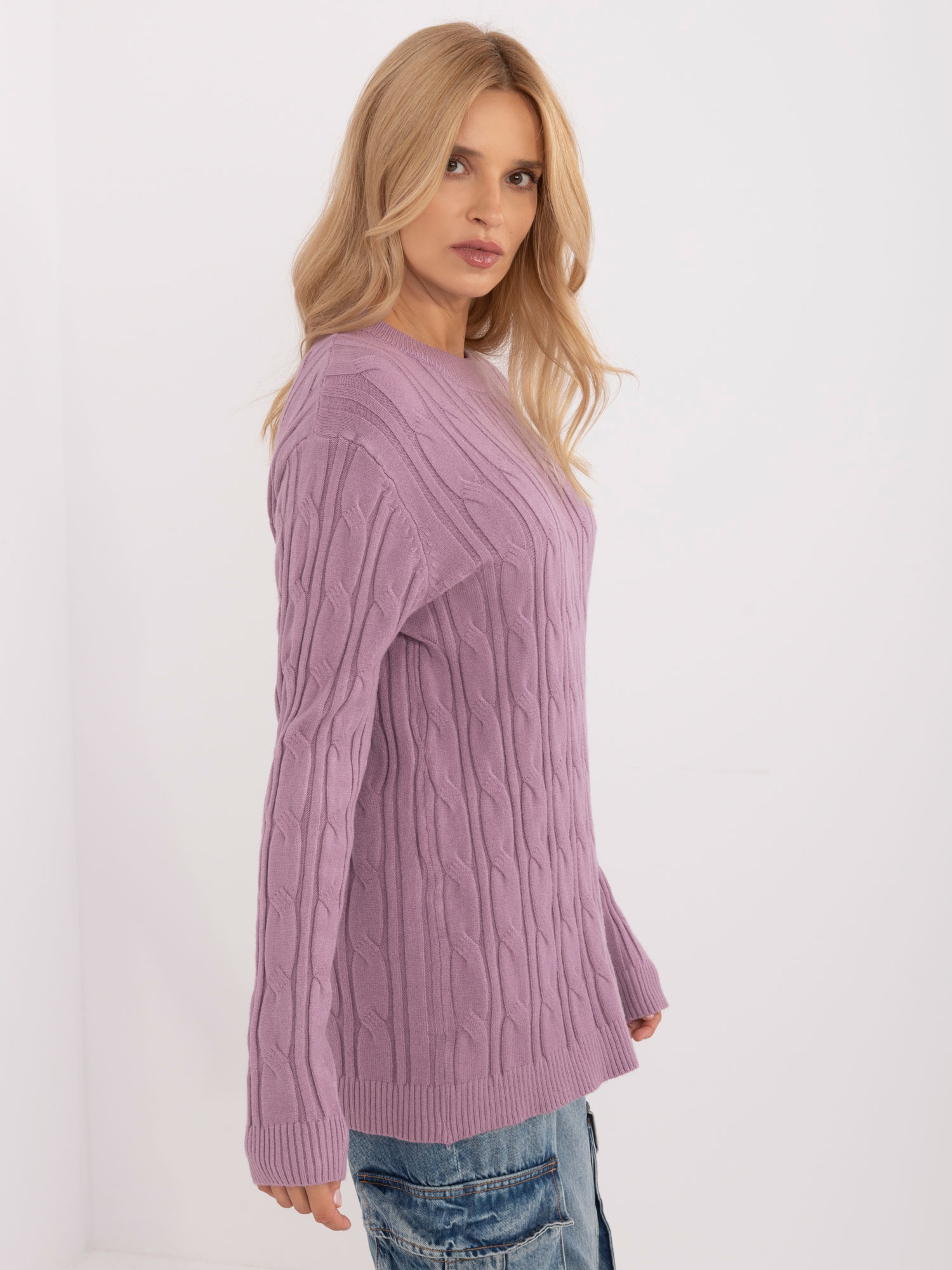 Sweter fioletowy