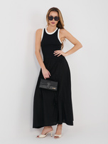 Czarna rozkloszowana spódnica na lato