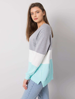 Szaro-miętowa bluza Lotta RUE PARIS