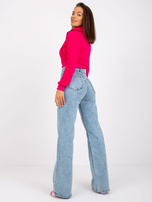 Niebieskie jeansy wide leg Coimbra