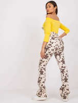 Żółta bluzka basic z bawełny Blink