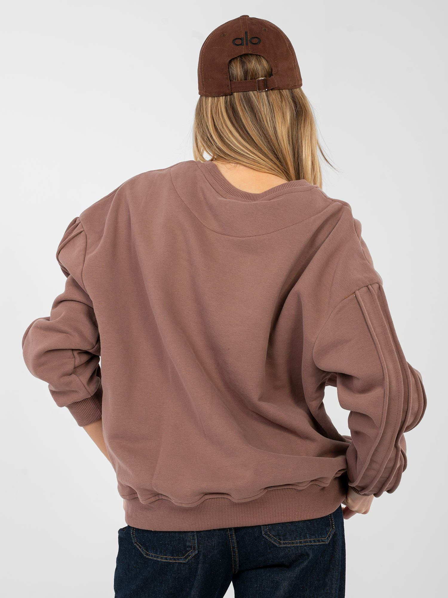 Brązowa damska bluza oversize  NATURAL SIDE