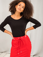 Czarna damska bluzka basic Mona