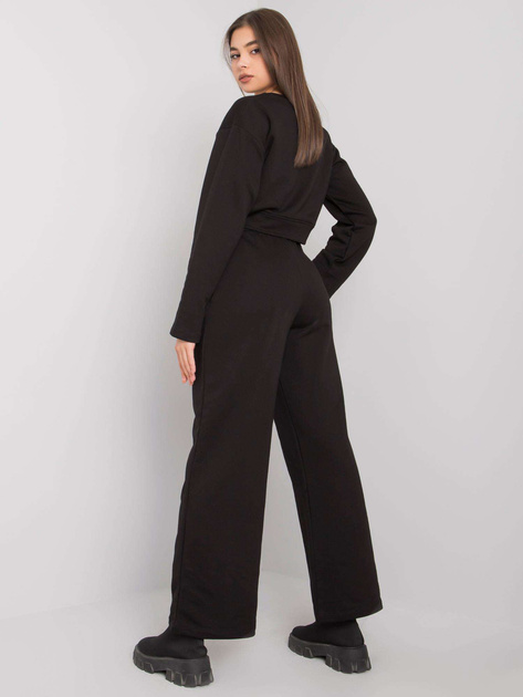 Czarny komplet bawełniany Honorine