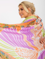 Hurtownia Pomarańczowa duża chusta z bawełny