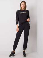 Czarny komplet casualowy Elayna