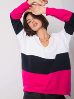 Biało-fuksjowa bluza Lotta RUE PARIS