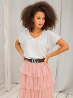 Jasnoszary melanżowy t-shirt Emory