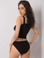 Czarne bawełniane figi