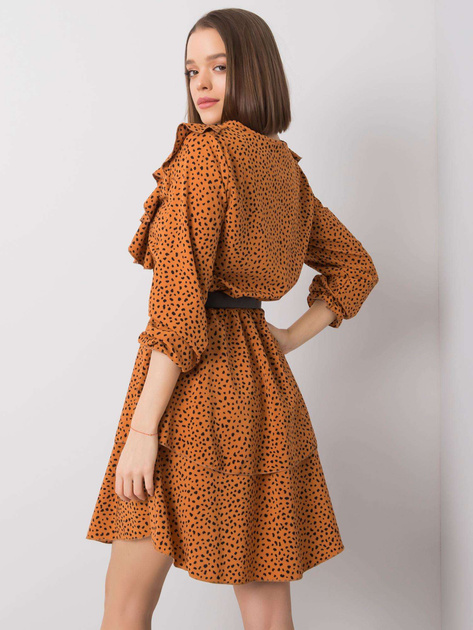 Jasnobrązowa sukienka Blythe RUE PARIS