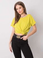 Limonkowy t-shirt Fire