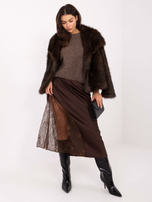 Fango sweter boucle z rękawem 3/4