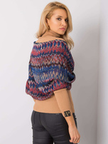 Kobaltowo-czerwona chusta