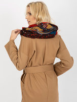 Hurtownia online Brązowa chusta komin z wiskozy