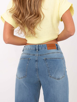 Jasnoniebieskie jeansy z szeroką nogawką SUBLEVEL 