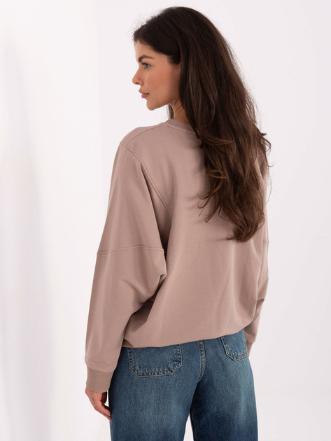 Ciemnobeżowa bluza o kroju nietoperza RUE PARIS