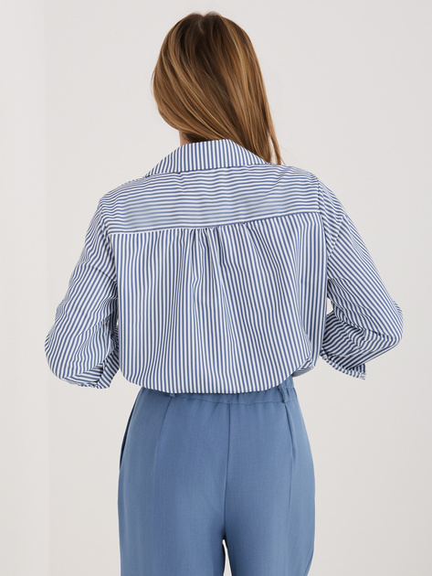 Granatowa klasyczna koszula z kołnierzykiem