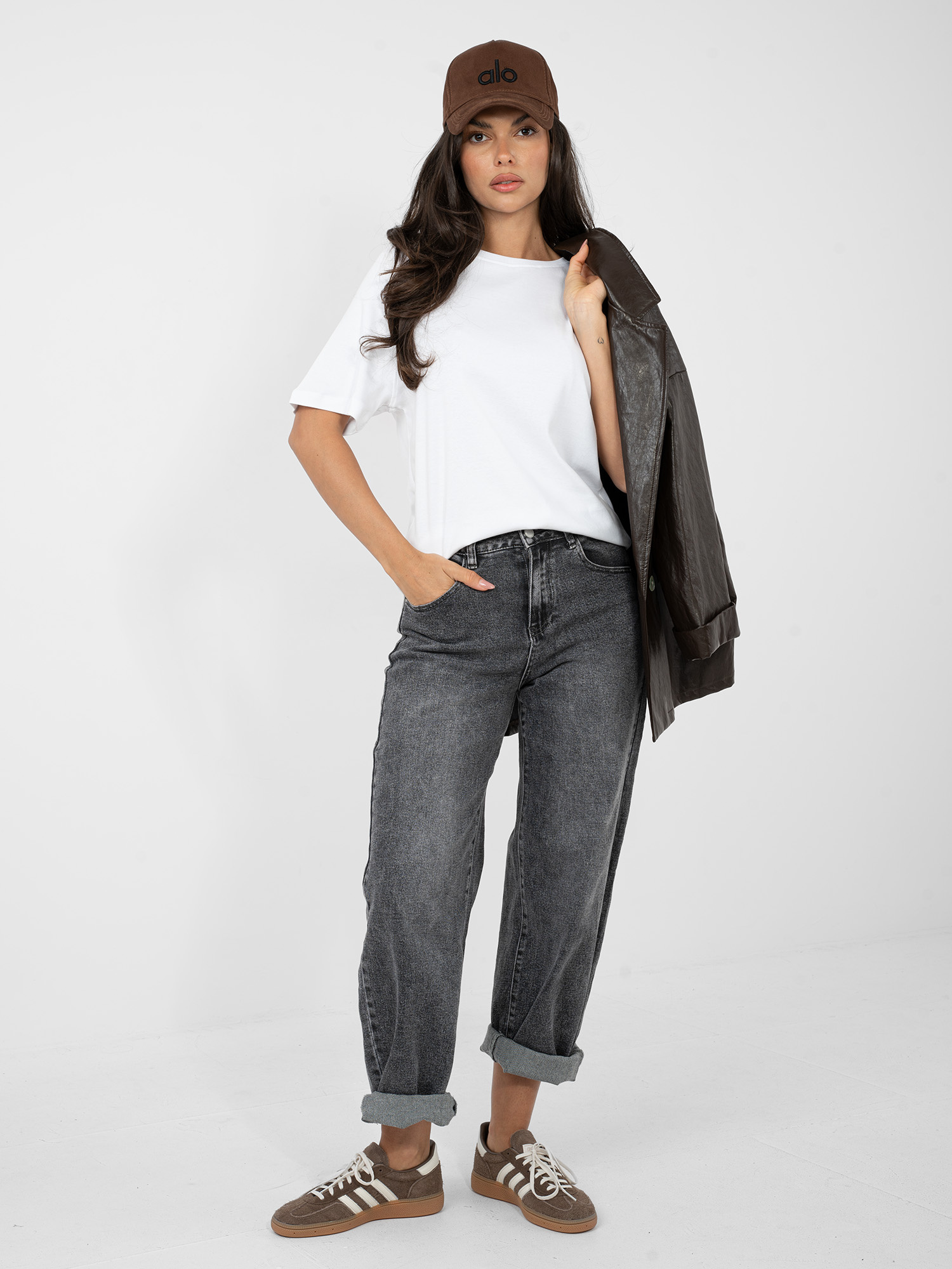 White cotton basic t-shirt RUE PARIS.