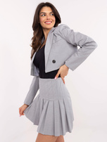 Hurt Szara plisowana spódnica w tenisowym stylu