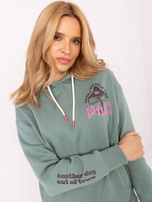 Hurt Pistacjowa dresowa bluza z kieszeniami SUBLEVEL