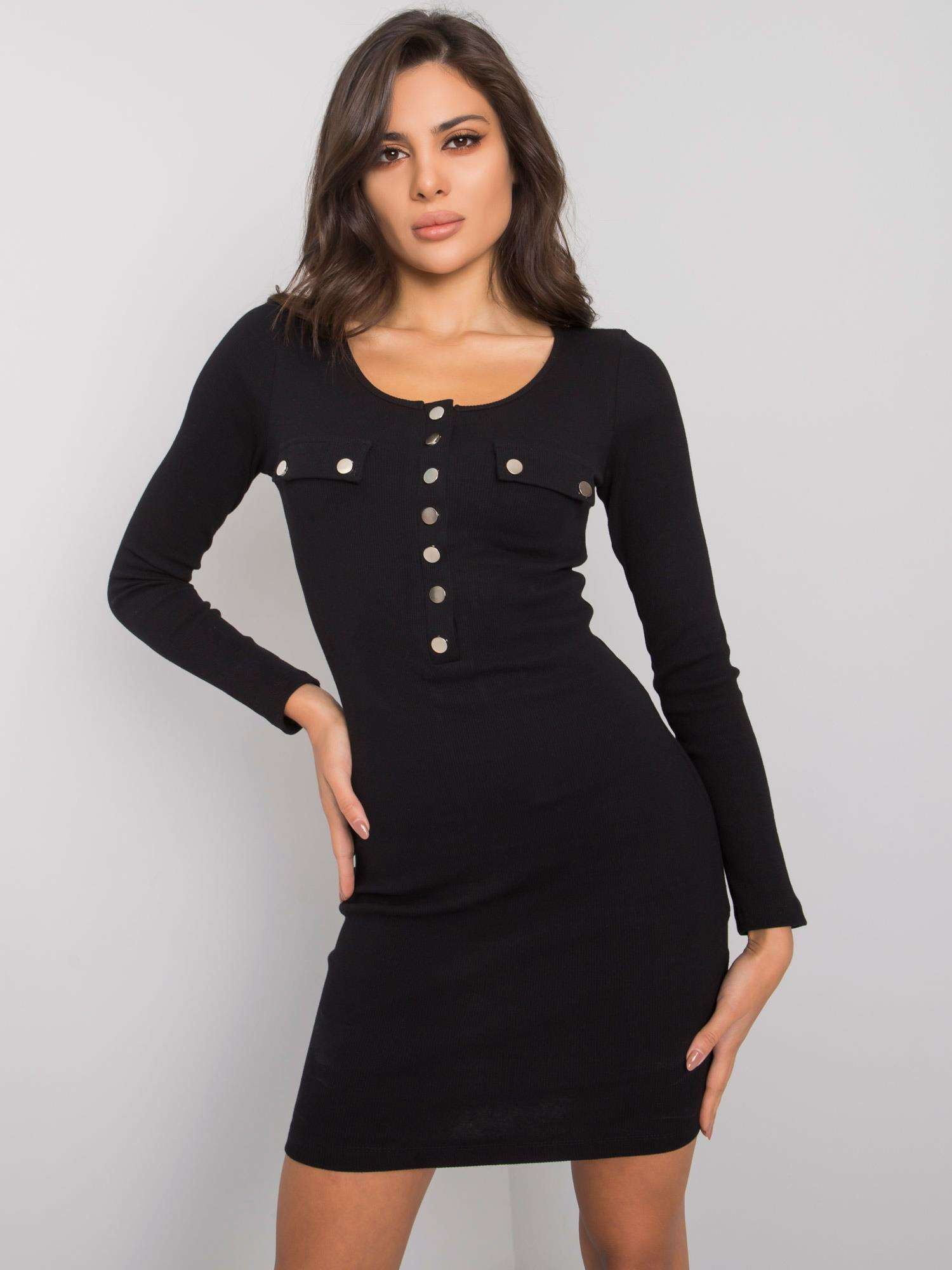 Schwarzes Bleistiftkleid Delaware RUE PARIS.