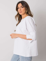 Biała luźna bluzka Hassina