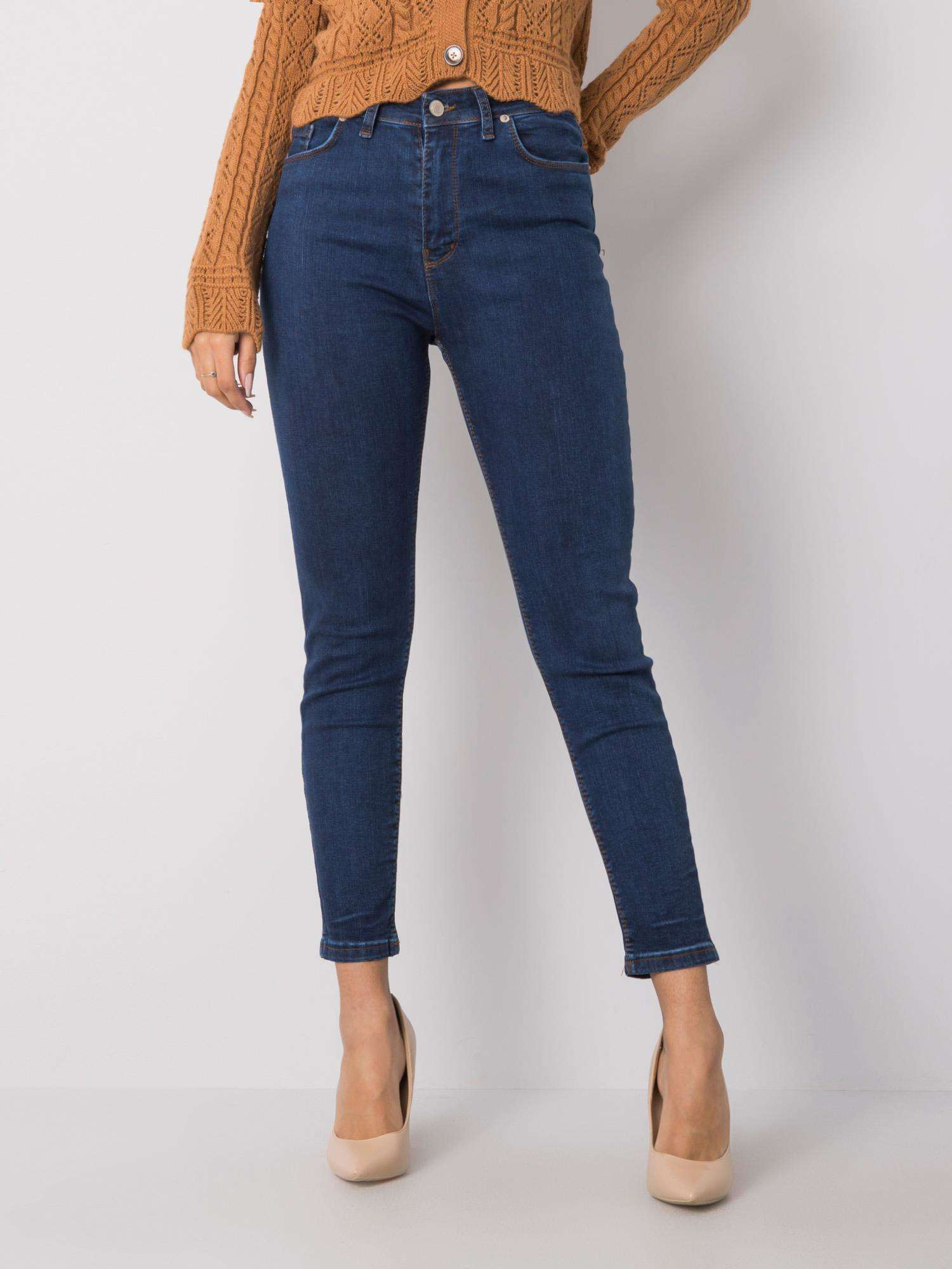 Niebieskie jeansy damskie Kayla RUE PARIS