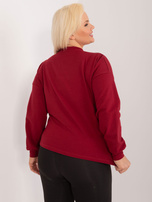 Bordowa bluza plus size Florentia