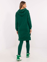 Hurt Ciemnozielony dwuczęściowy komplet w jednolitym kolorze