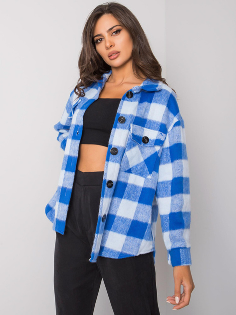 Niebieska koszula w kratę Melany