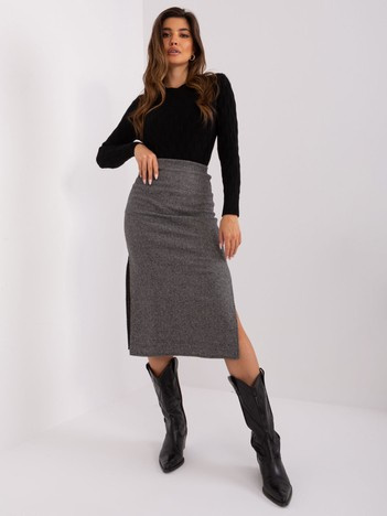 Hurtownia Czarno-szara spódnica damska midi