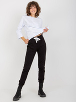 Hurt Czarny trzyczęściowy komplet casualowy z bluzką oversize