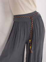 Hurt Ciemnoszare szerokie spodnie na lato OCH BELLA