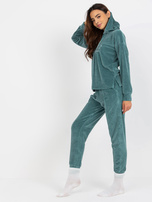 Hurtownia Morska ciepła piżama welurowa z napisami  