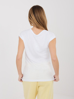 Weißes Damen-T-Shirt mit Modalanteil SUBLEVEL.