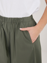 Khaki spodnie parachute bez zapięcia RUE PARIS 