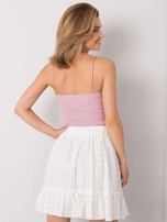 Brudnoróżowy top na ramiączkach Skye