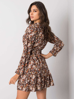 Czarna sukienka z falbaną Anavi OCH BELLA