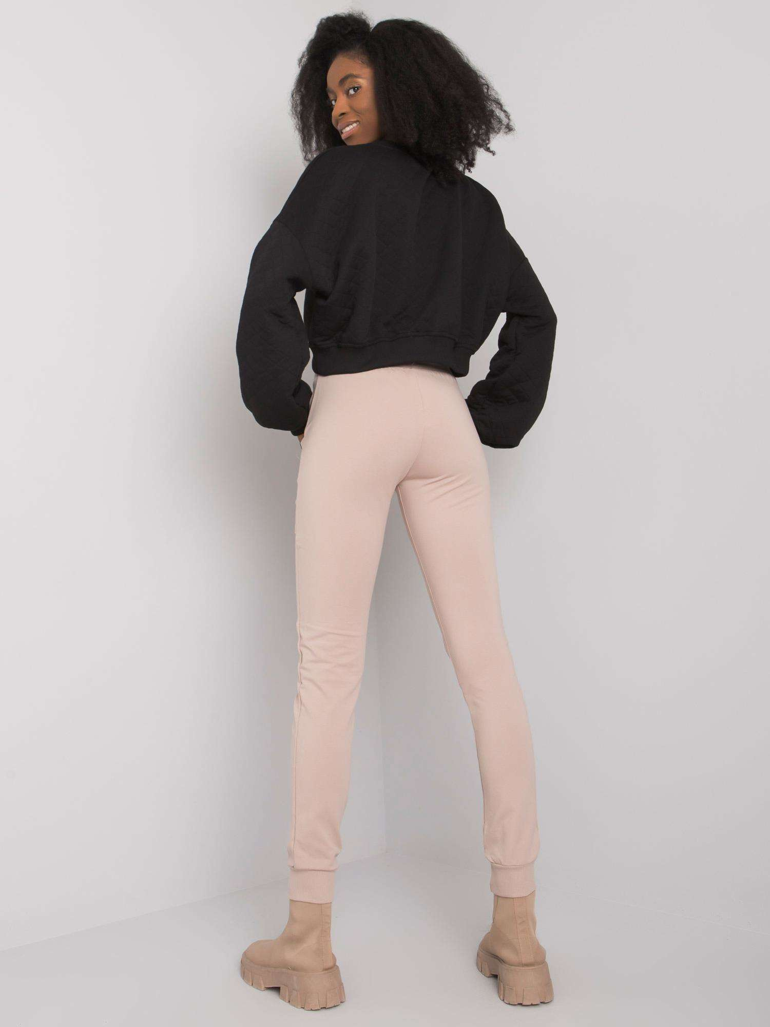 Beige Cotton Sweatpants Bennice