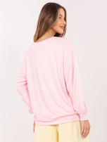 Jasnoróżowa damska bluza oversize RUE PARIS