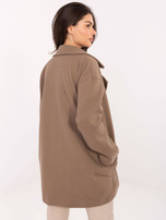 Fango elegancki płaszcz z kieszeniami RUE PARIS 