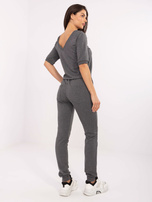 Ciemnoszary melanżowy kombinezon Ilina