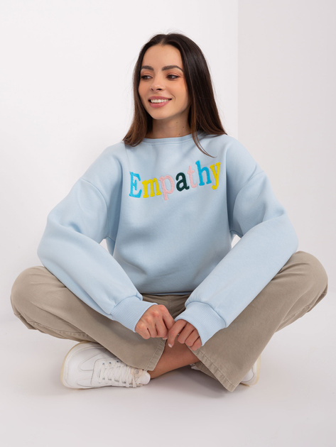 Hurt Jasnoniebieska bluza bez kaptura