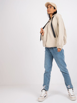 Beżowa bluza rozpinana z kapturem Sevilla