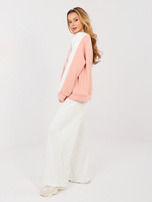 Pastelowy dresowy komplet z lampasami