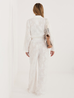 Biały dwuczęściowy komplet na lato 